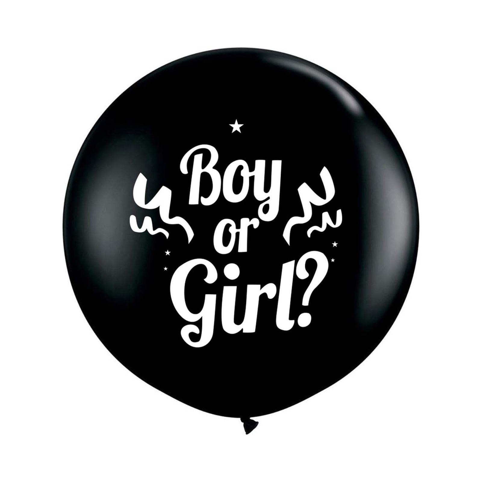 Huanledash 36in Letter Balloon Universal Thickness Safe Black Gender Reveal Balloon for Gifts